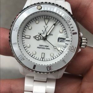 Toywatch Unisex White Resin Strap watch